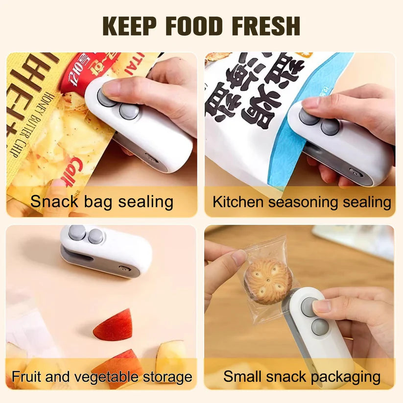 Portable Mini Sealing Machine with Cutter