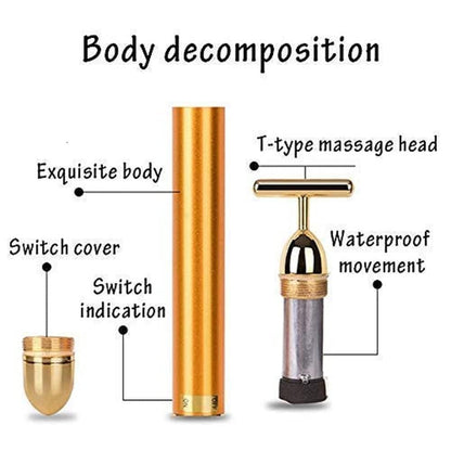 Electric Facial Massage Roller with 24K Gold.