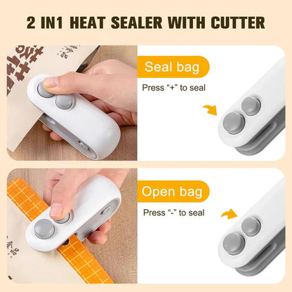 Portable Mini Sealing Machine with Cutter