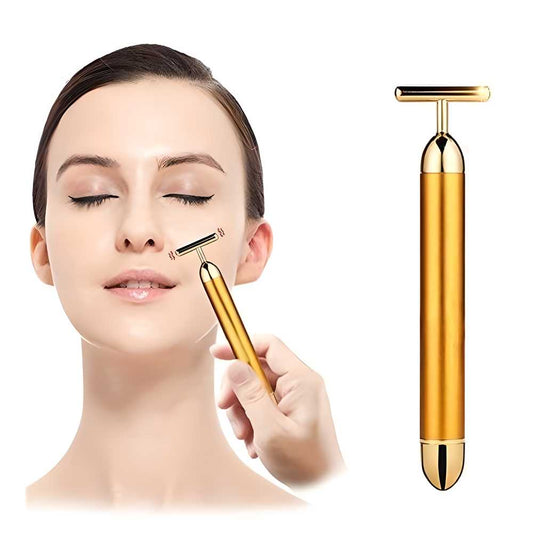 Electric Facial Massage Roller with 24K Gold.