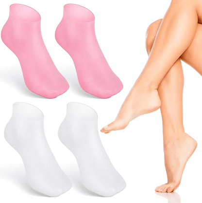 Silicone Gel Heel Socks For Dry Cracked Feet