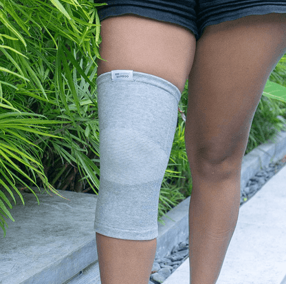 Unisex Bamboo Charcoal Elastic Warm Knee Sleeves (Pack of 2) (75% OFF)