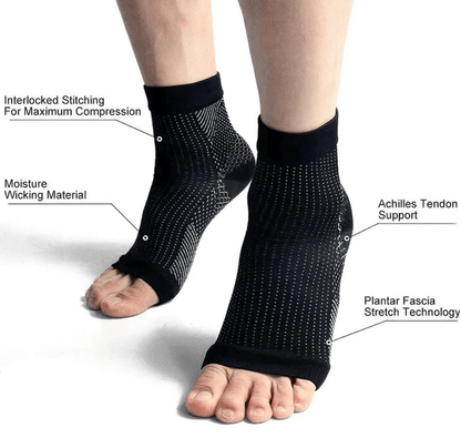 Neuro Socks : Swelling Arch Heel Socks Pack of 2