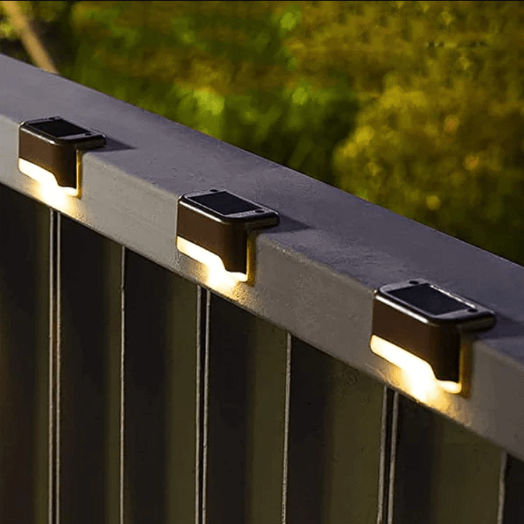 Solar Powered Deck Lights for Stairs & Garden