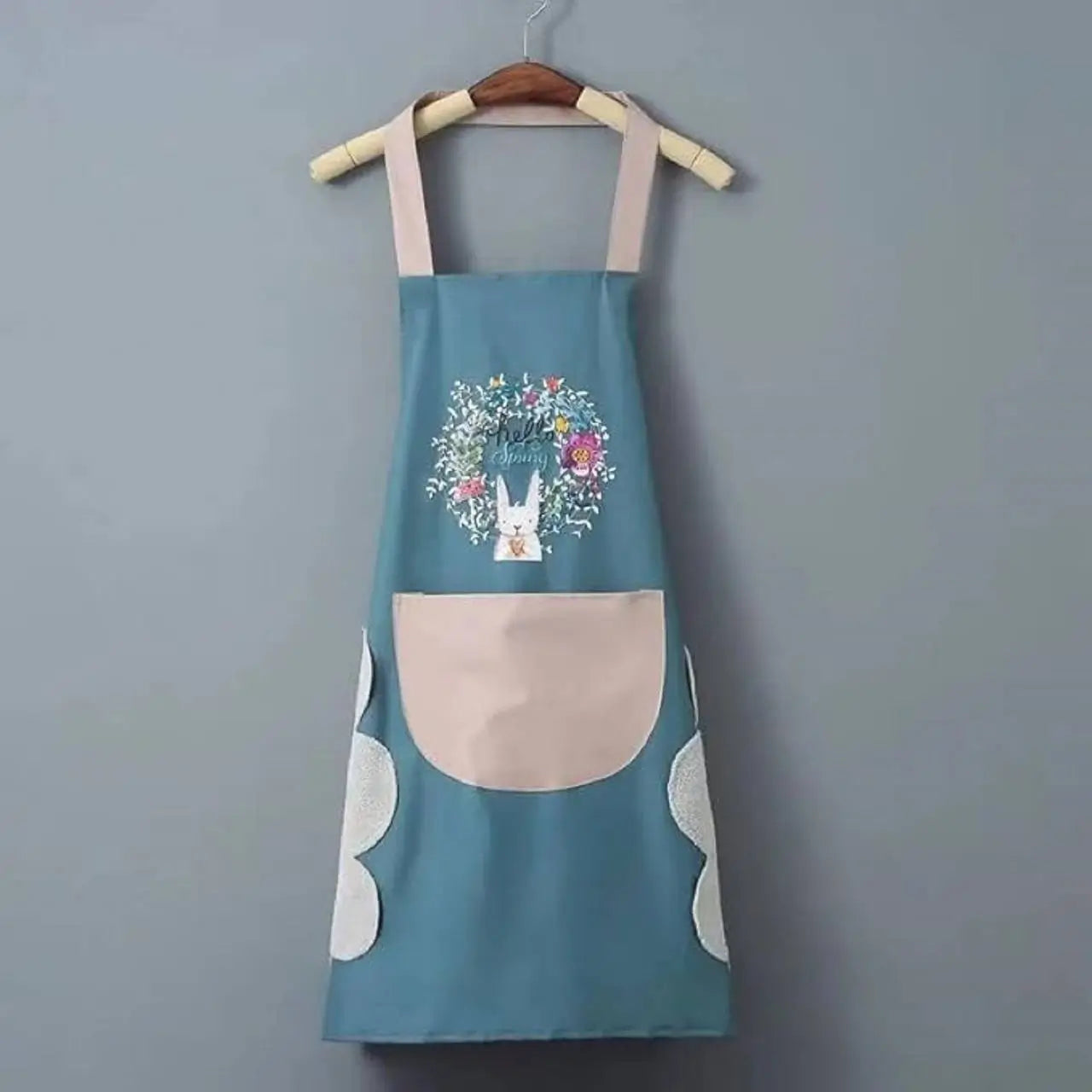 Kitchen Apron  with Big Front Pocket Hand-Wiping