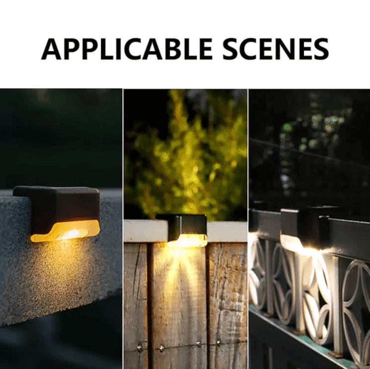 Solar Powered Deck Lights for Stairs & Garden