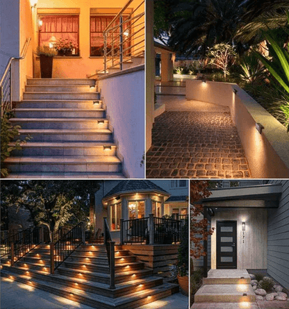 Solar Powered Deck Lights for Stairs & Garden