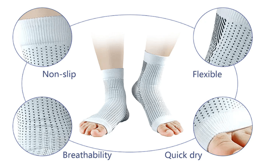 Neuro Socks : Swelling Arch Heel Socks Pack of 2