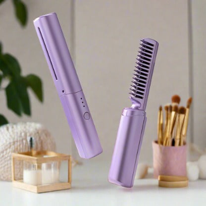 Meneflix Portable Mini Hair Straightener Comb