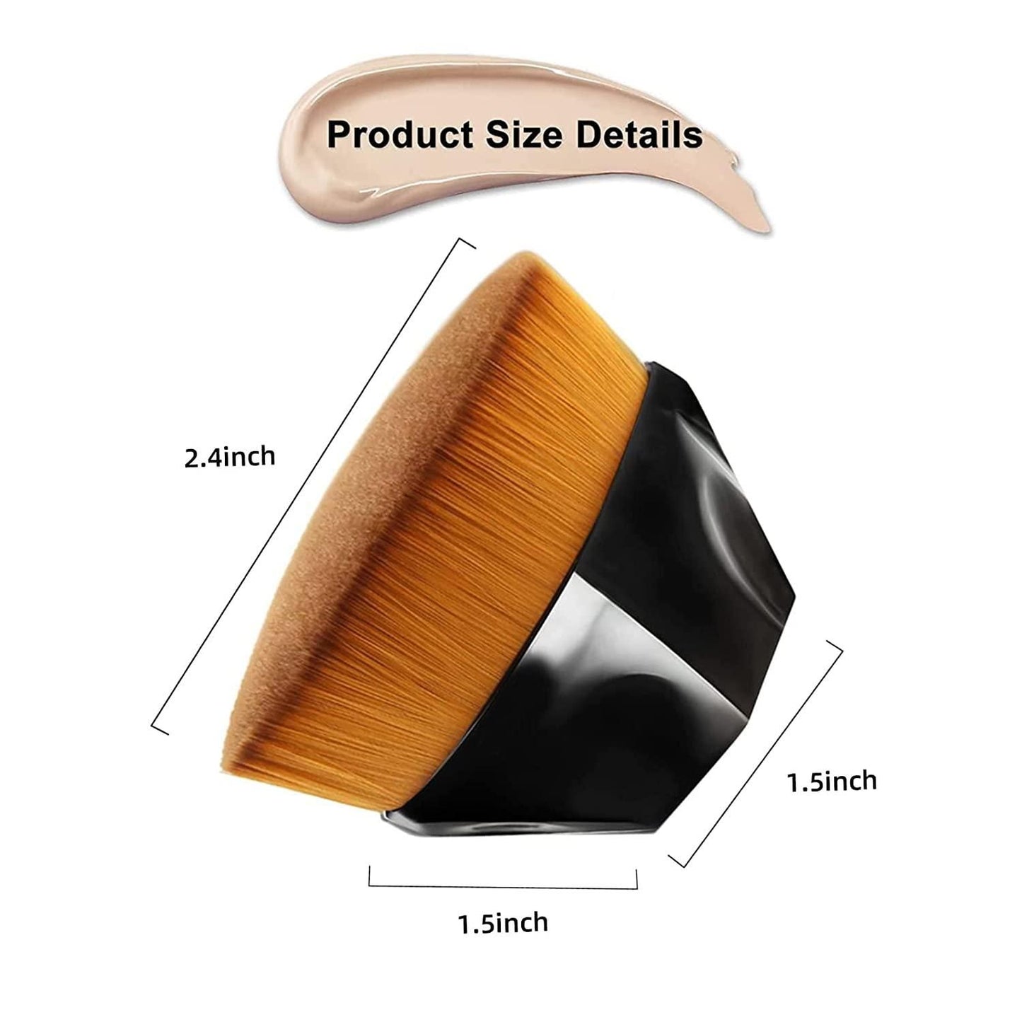 Hexagon Foundation Makeup Brush