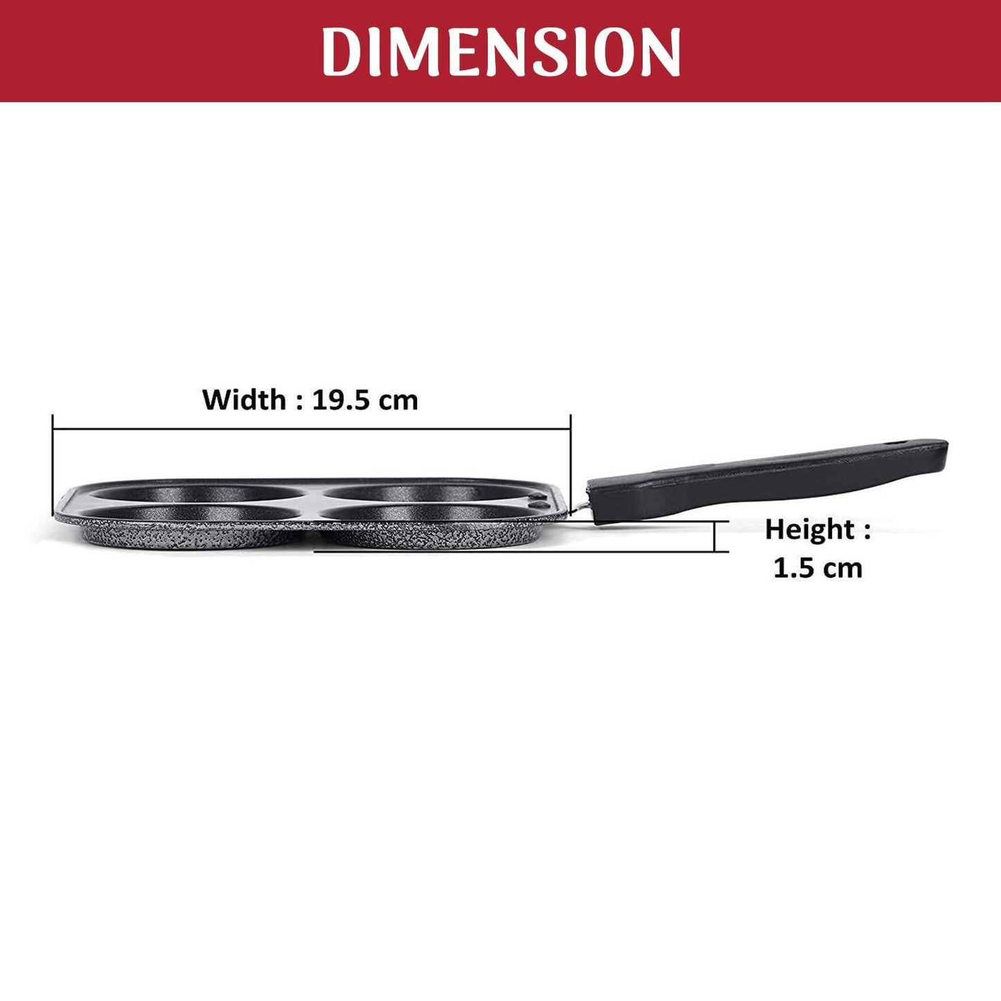 4 Hole Non-Stick Pan